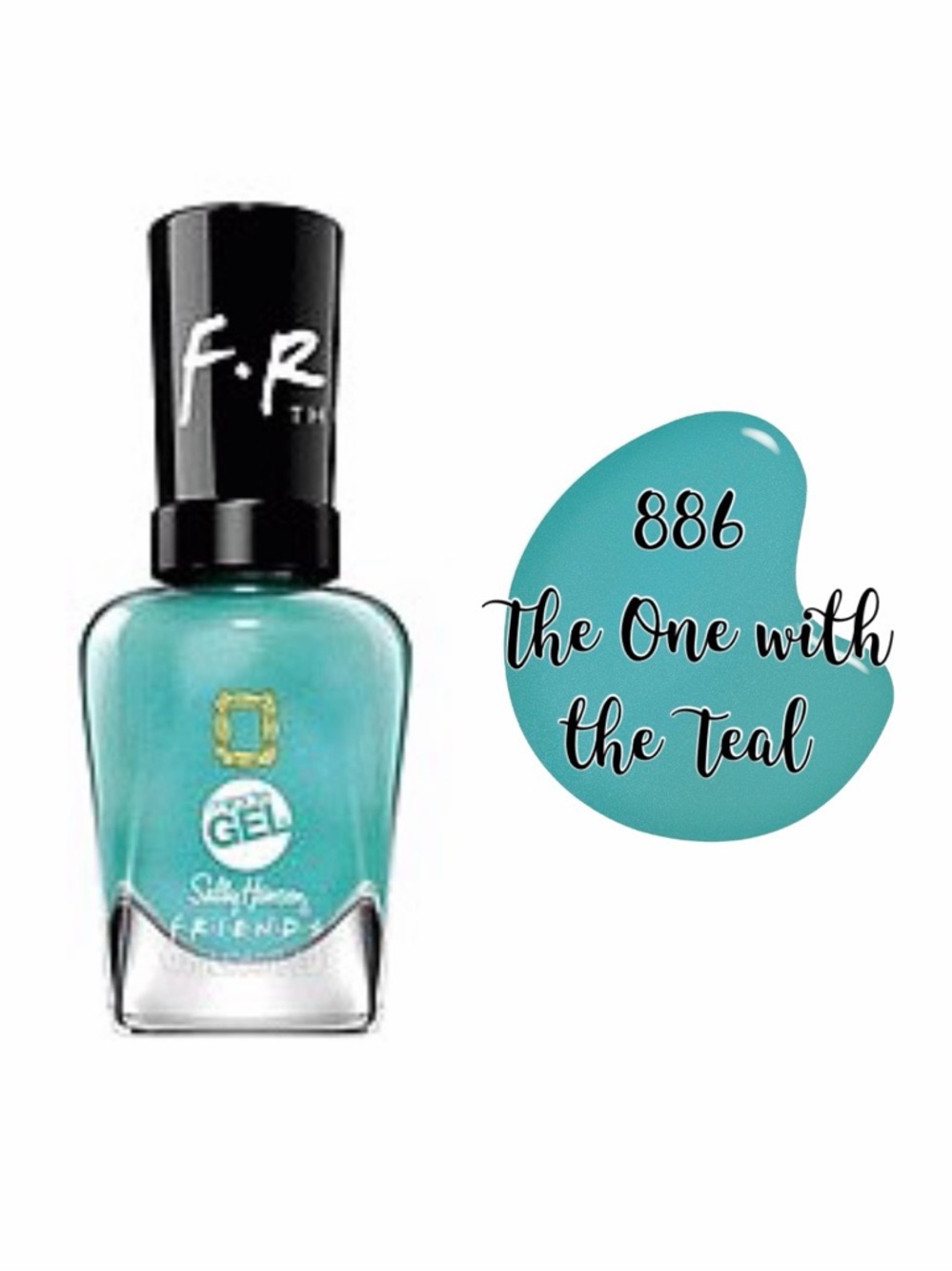 Sally Hansen Miracle Gel Limited Edition F.R.I.E.N.D.S Nail Polish - Teal 886
